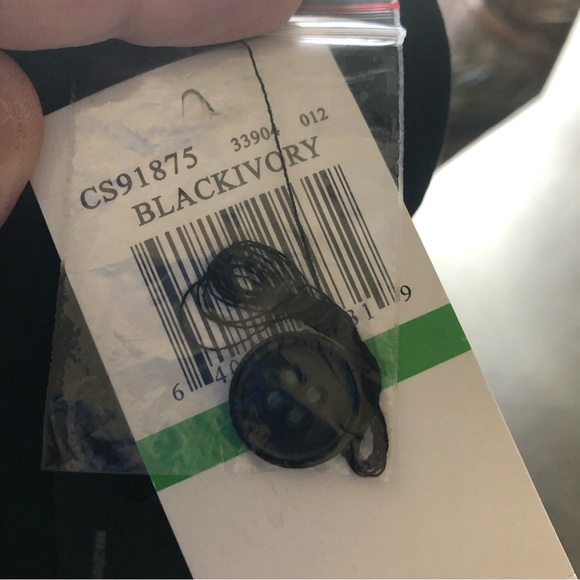 Cable & Gauge black and white lightweight button front jacket NWT L - Picture 9 of 9